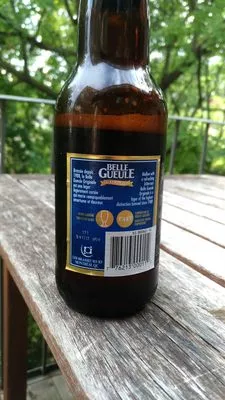 Lista de ingredientes del producto Belle Gueule Originale Belle Gueule, Brasseurs RJ 341ml