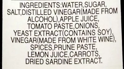 List of product ingredients Worcestershire Sauce Bull-Dog 16.9 fl. oz (1 pt 0.9 fl. oz) 500 mL