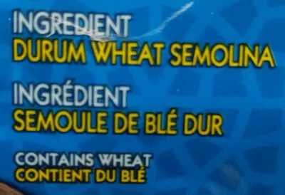 Lista de ingredientes del producto Couscous  