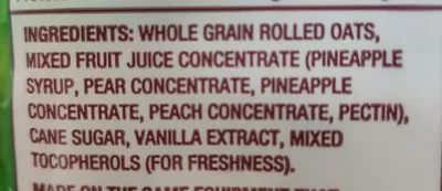 List of product ingredients Whole grain rolled oats Back To Nature 12,5 Oz / 354 g