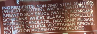 List of product ingredients Meatless vegan jerky seitan Primal 
