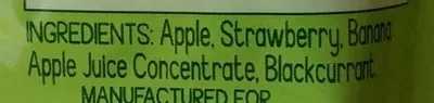 Liste des ingrédients du produit GoGo Squeez Apple Strawberry Materne 3.2 oz / 90 g
