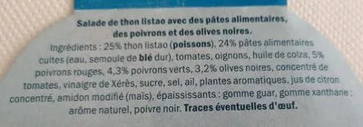 List of product ingredients Salade Catalane au thon Nixe 220 g