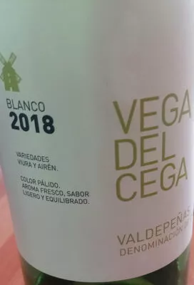 Lista de ingredientes del producto vino blanco VEGA DEL CEGA Vega del Cega 75 cl