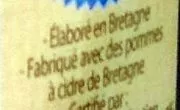 Lista de ingredientes del producto Cidre Brut de Bretagne André Jalbert 75 cl