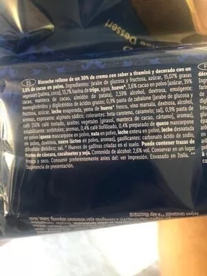 List of product ingredients Tiramisù Italiamo 500g
