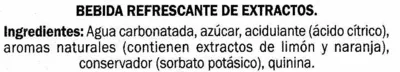 List of product ingredients Tónica water sabor regaliz Freeway 120 cl (6 x 20 cl)