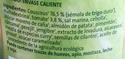 List of product ingredients Cous cous GutBio 68 g