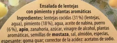 List of product ingredients Ensalada de Bulgur Ofterdinger 200 g