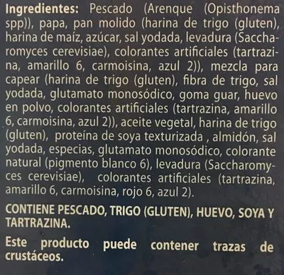 List of product ingredients Nuggets de Pescado, Great Value Great Value 227 g