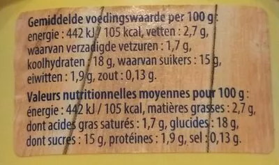 List of product ingredients Creme Dessert, Vanille Ursi 500g