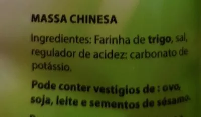 Liste des ingrédients du produit Fideos Orientales Asia Green Garden 250g
