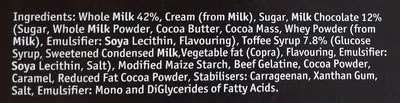 List of product ingredients Rolo dessert Nestle, Rolo 2 x 70g (140 g)
