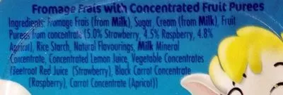 List of product ingredients Munch Bunch Fromage Frais Original Nestlé, Munch Bunch 252 g (6 x 42 g)