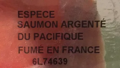 Liste des ingrédients du produit Saumon fumé sauvage du Pacifique labeyrie 430 g
