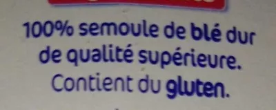 List of product ingredients Semoule de couscous facile Lustucru 450 g