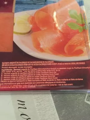 List of product ingredients Saumon Delpeyrat 220 g (180g + 40g gratuit)