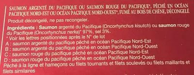 List of product ingredients Saumon sauvage Delpeyrat 