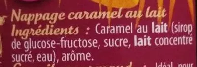 List of product ingredients Nappage Caramel au Lait Sainte Lucie 200 ml