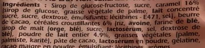 Lista de ingredientes del producto Petit Hérisson Cémoi 180 g