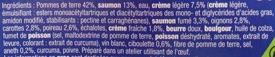 Liste des ingrédients du produit Parmentier aux deux saumons La Cuisine d'Océane 300 g