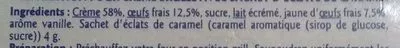 Lista de ingredientes del producto Crème brûlée aux éclats de caramel Grand Jury 200 g (2 * 100 g)