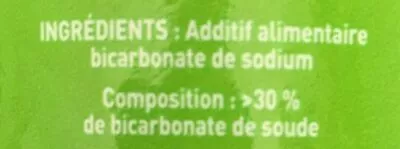 List of product ingredients Bicarbonate alimentaire Cerebos 400 g