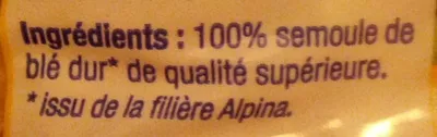 Lista de ingredientes del producto Épinettes Alpina 500 g