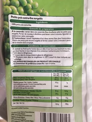 List of product ingredients Échalote Leader Price 