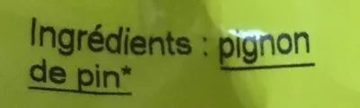 Liste des ingrédients du produit Pignons de Pin La Vie Claire 125 g