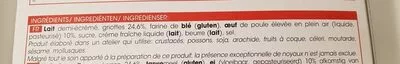 List of product ingredients Clafoutis aux griottes Picard 130g