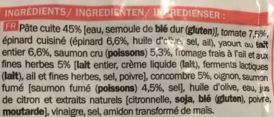 Liste des ingrédients du produit Salade à la nordique Picard 600g