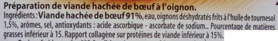 List of product ingredients Mon hache boucher Bigard 2 x 125 g