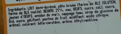 Liste des ingrédients du produit Flan Carrefour 