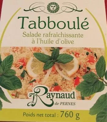 List of product ingredients Tabboulé Raynaud De Pernes 760 g