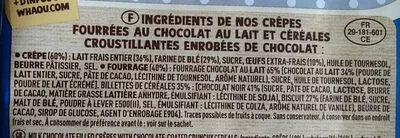 List of product ingredients Wahou cracky whaou 256 g (8 x 32g)