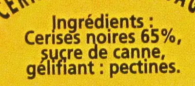 List of product ingredients Cerises Noires Lucien Georgelin 155 g