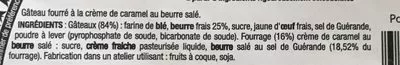 List of product ingredients Gâteau Breton au Caramel au Beurre Salé Le Floch 400 g