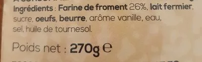 List of product ingredients 6 crêpes de froment La Ploerinoise 270 g e (6 * 45 g)