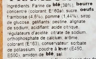 List of product ingredients Gâteau Breton Framboise Biscuit d'Ys 400 g