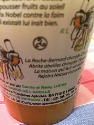 List of product ingredients La maison de l’abeille Miel de Bretagne 500 g