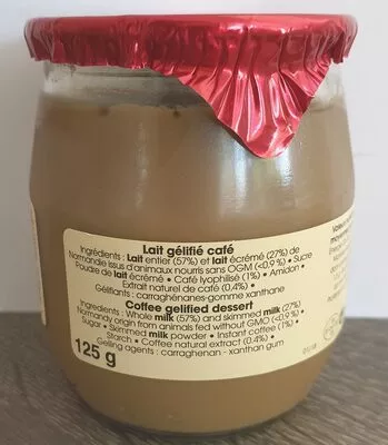 Lista de ingredientes del producto Délice Café Ferme des Peupliers 125g