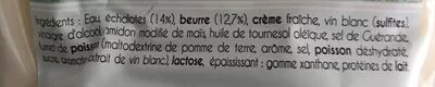 List of product ingredients Sauce beurre blanc Le Grand Lejon 