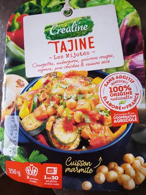 List of product ingredients Tajine de légumes Créaline 