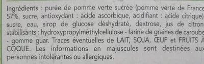 List of product ingredients Pomme verre de France Erhard 325 g / 500 ml