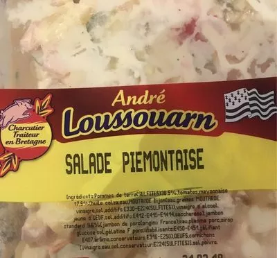 List of product ingredients Salade piemontaise André Loussouarn 