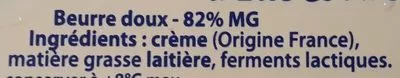 List of product ingredients Le Beurre Tendre, doux Elle & Vire, Savencia 250 g