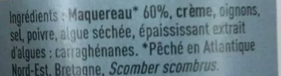 List of product ingredients Rillettes de Maquereaux Sainte Barbe 90 g