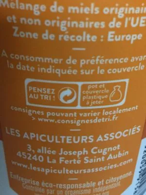 List of product ingredients Miel de fleurs Les Apiculteurs Associés 375 g
