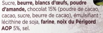 List of product ingredients Gâteau aux Noix du Périgord & Chocolat Lou Cocal, Maison Lou Cocal 250 g